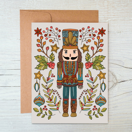 Cute Nutcracker- Holiday Greeting Card