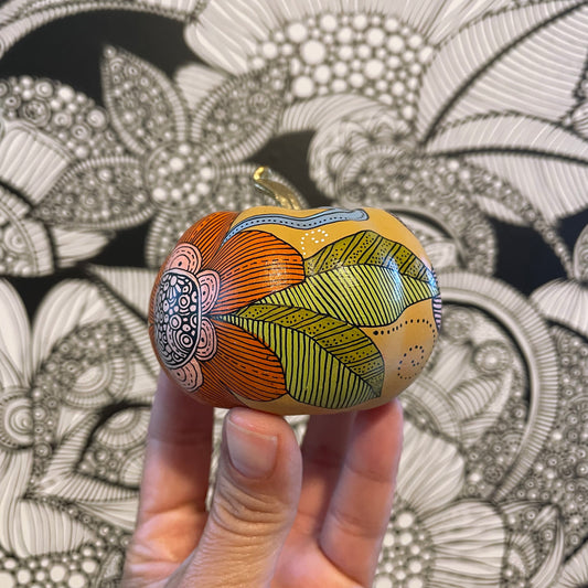 Hand painted Pumpkin - 3 (3 inches)
