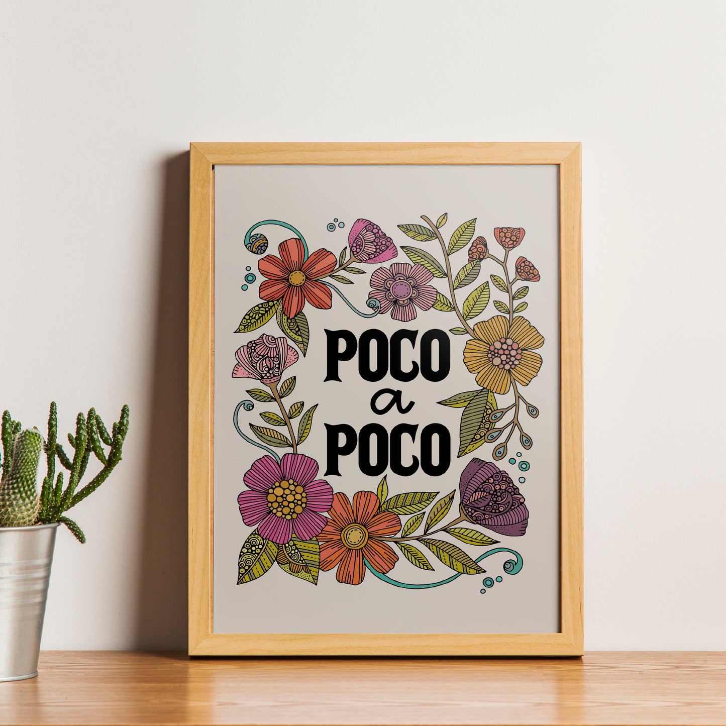 Poco a Poco | Spanish Quote Art Print