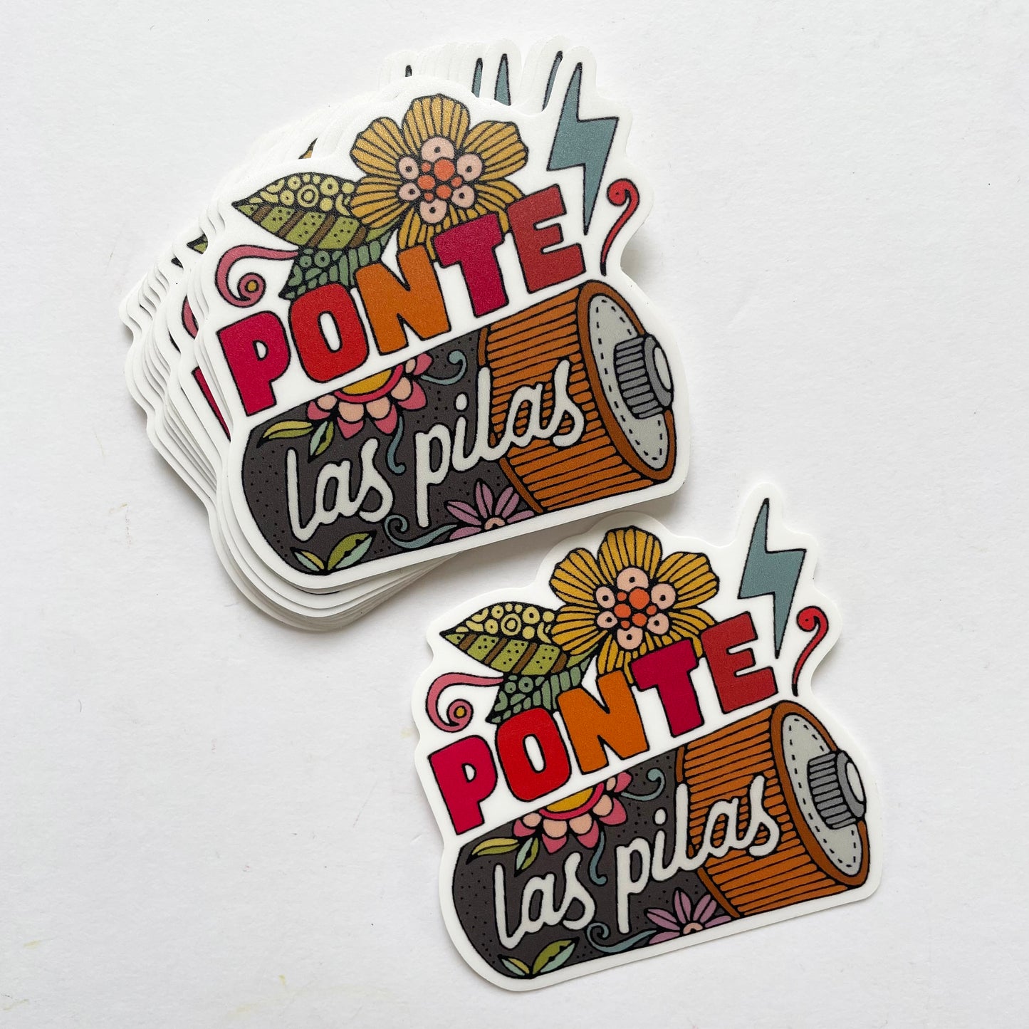 Ponte las pilas - Vinyl Sticker