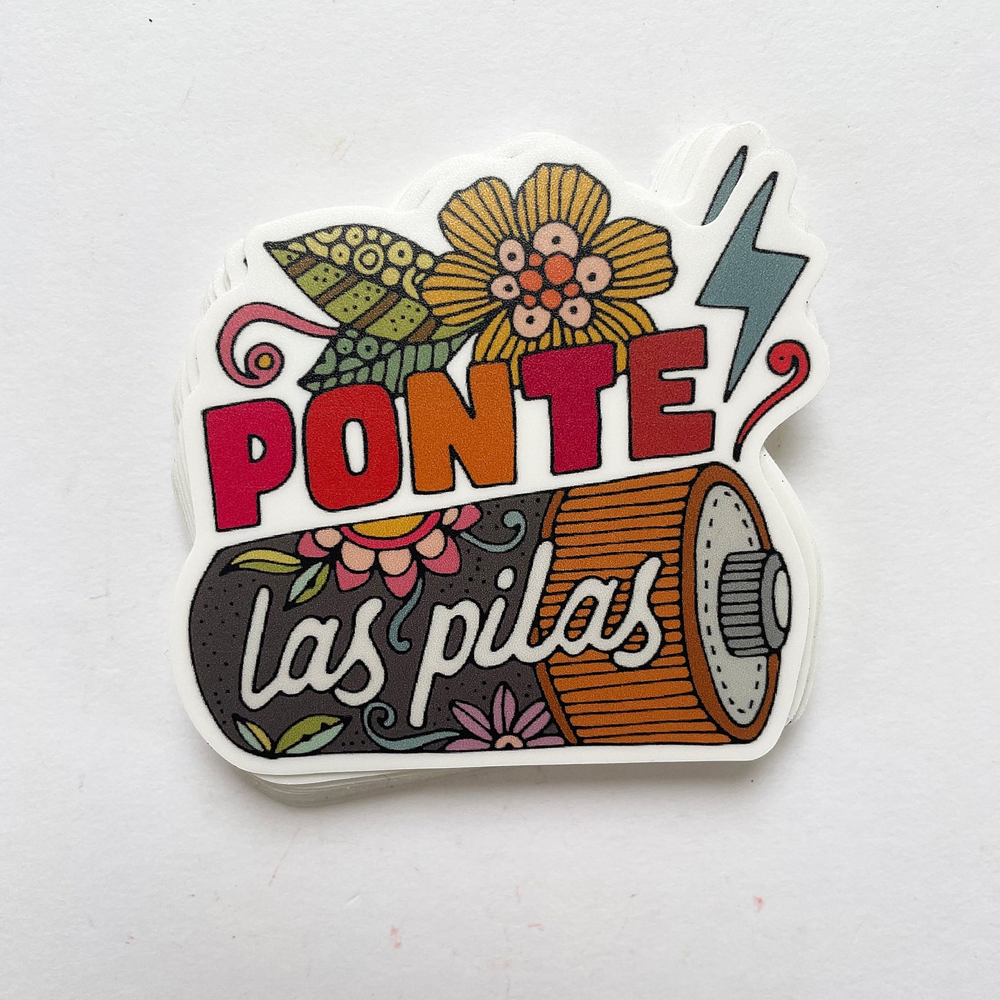 Ponte las pilas - Vinyl Sticker