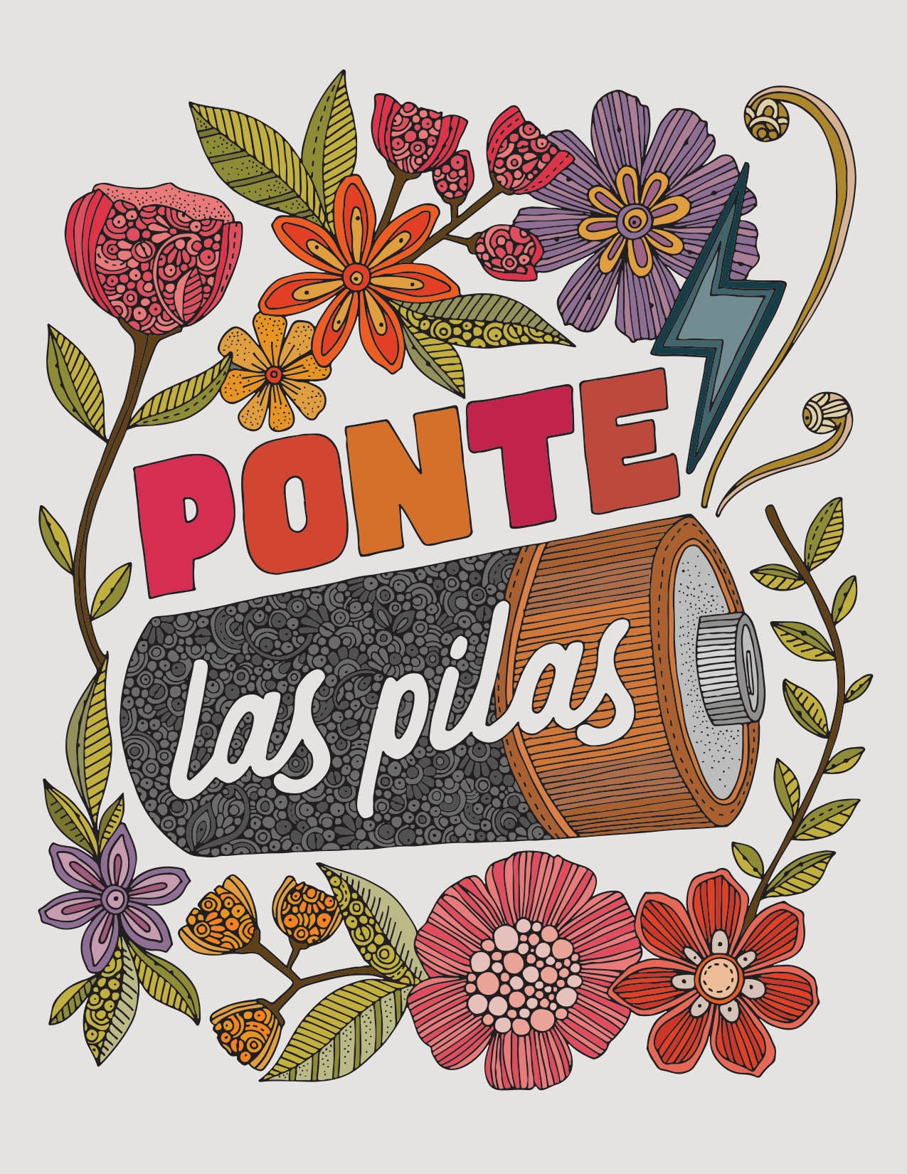 Ponte las Pilas - Greeting card
