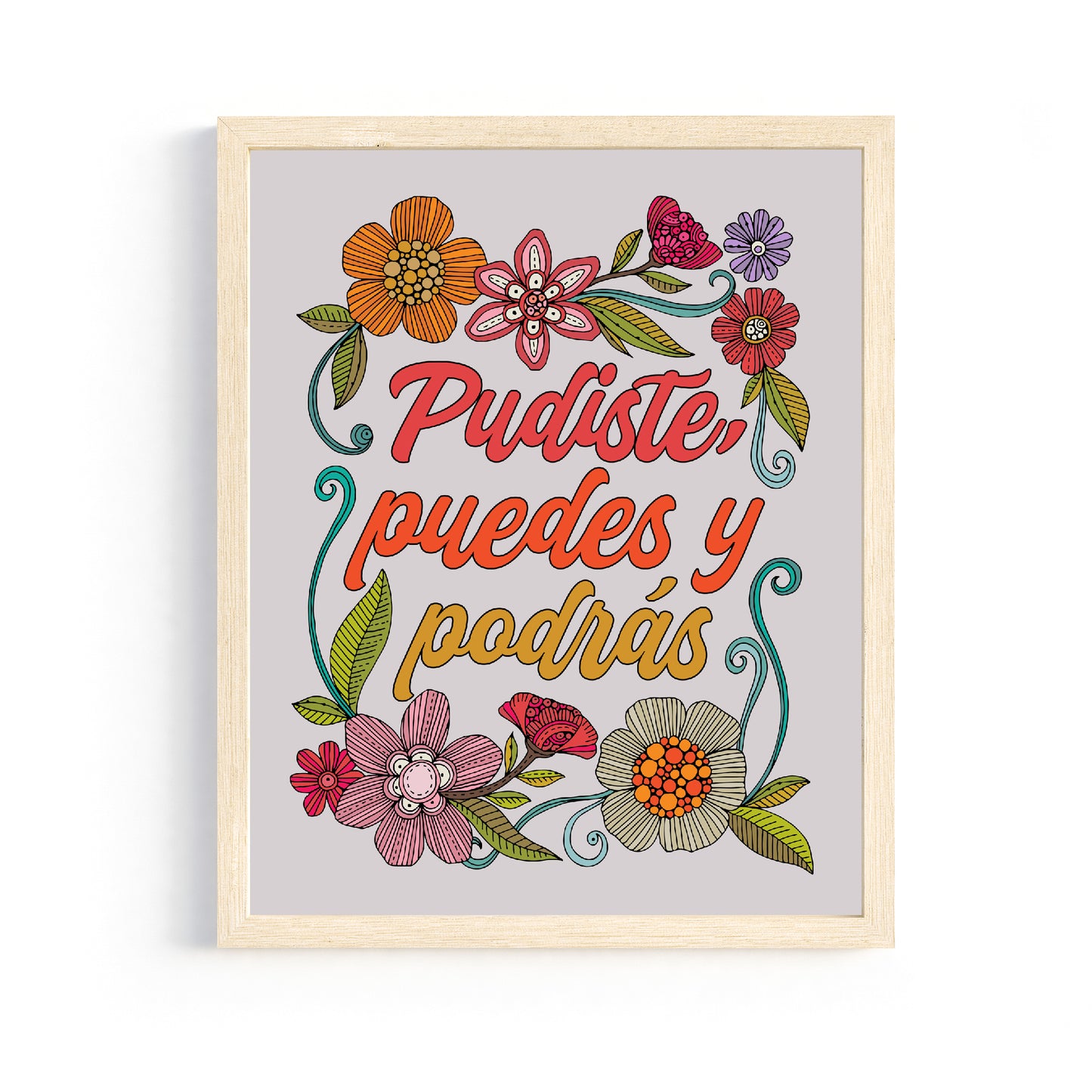 Motivational Art Print Pudiste Puedes Y Podrás