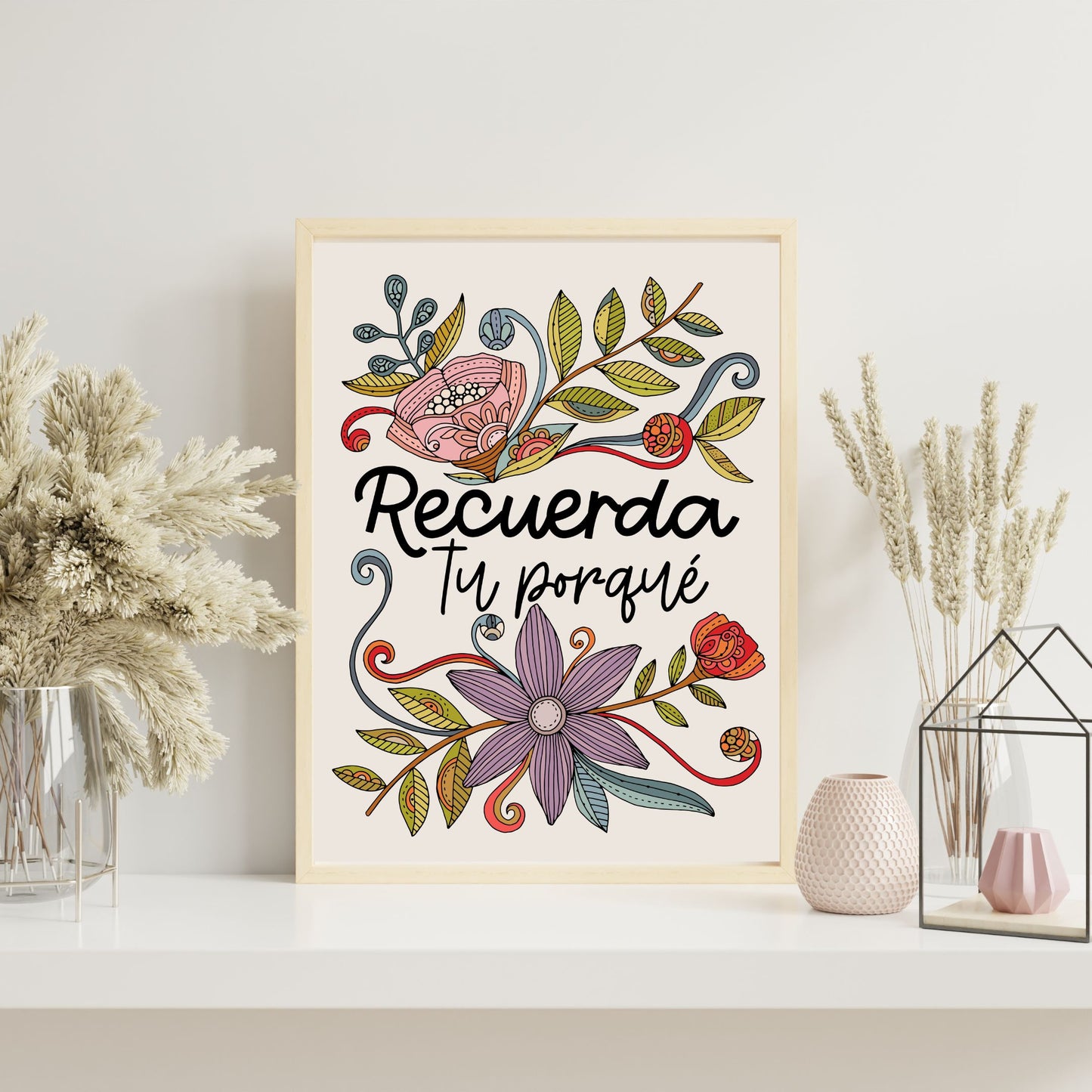Motivational Art Print Recuerda tu porqué
