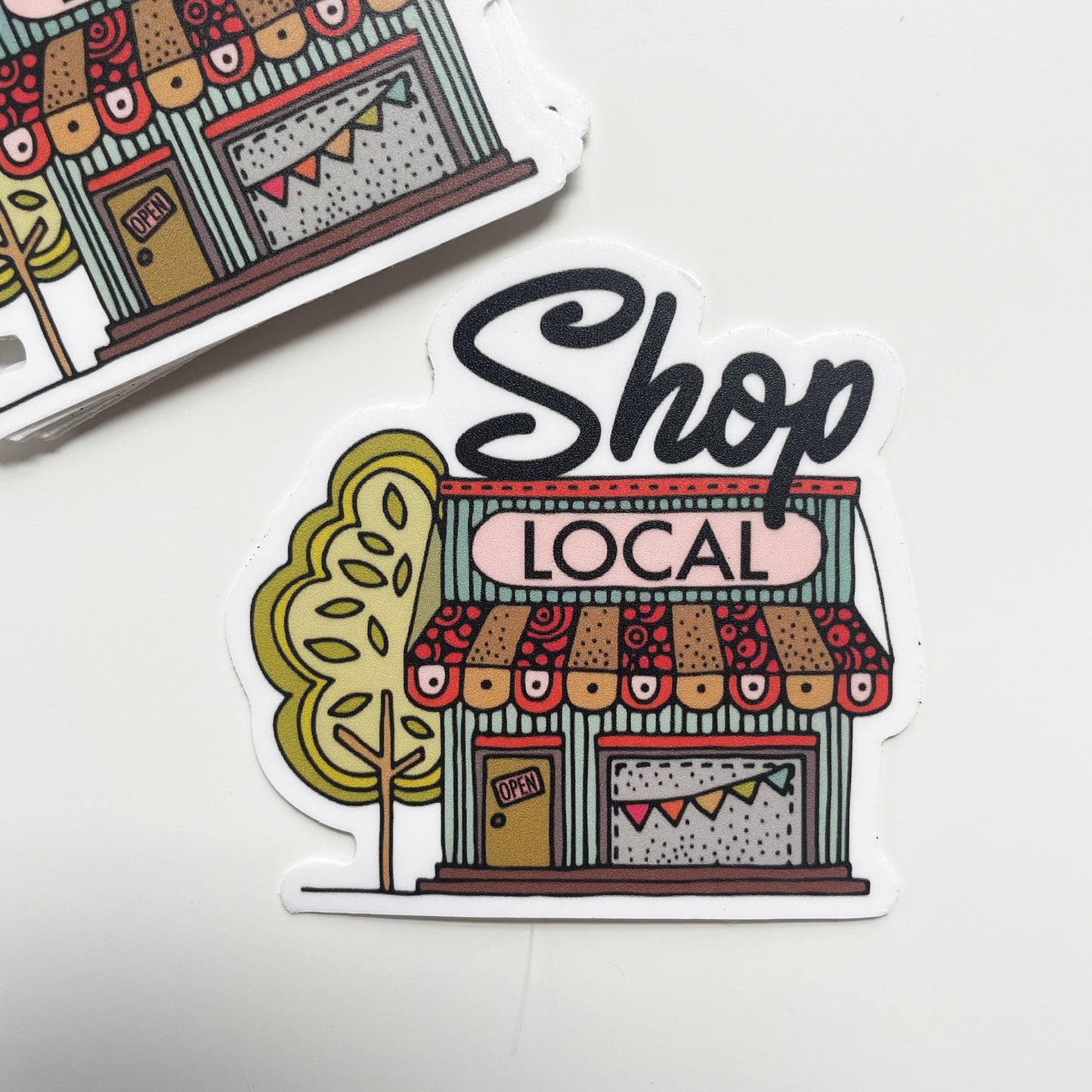 Shop Local, Vinyl Sticker