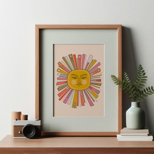 The Sun Art Print Wall Decor