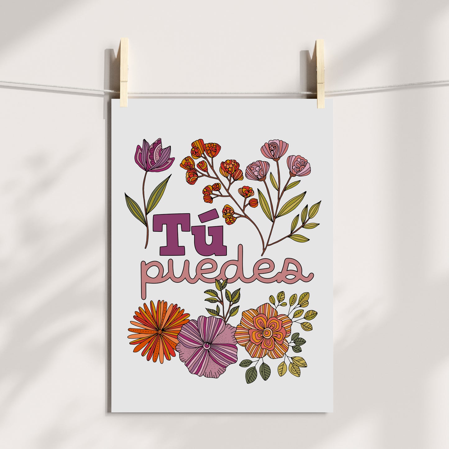 Tu puedes | Spanish Quote Art Print