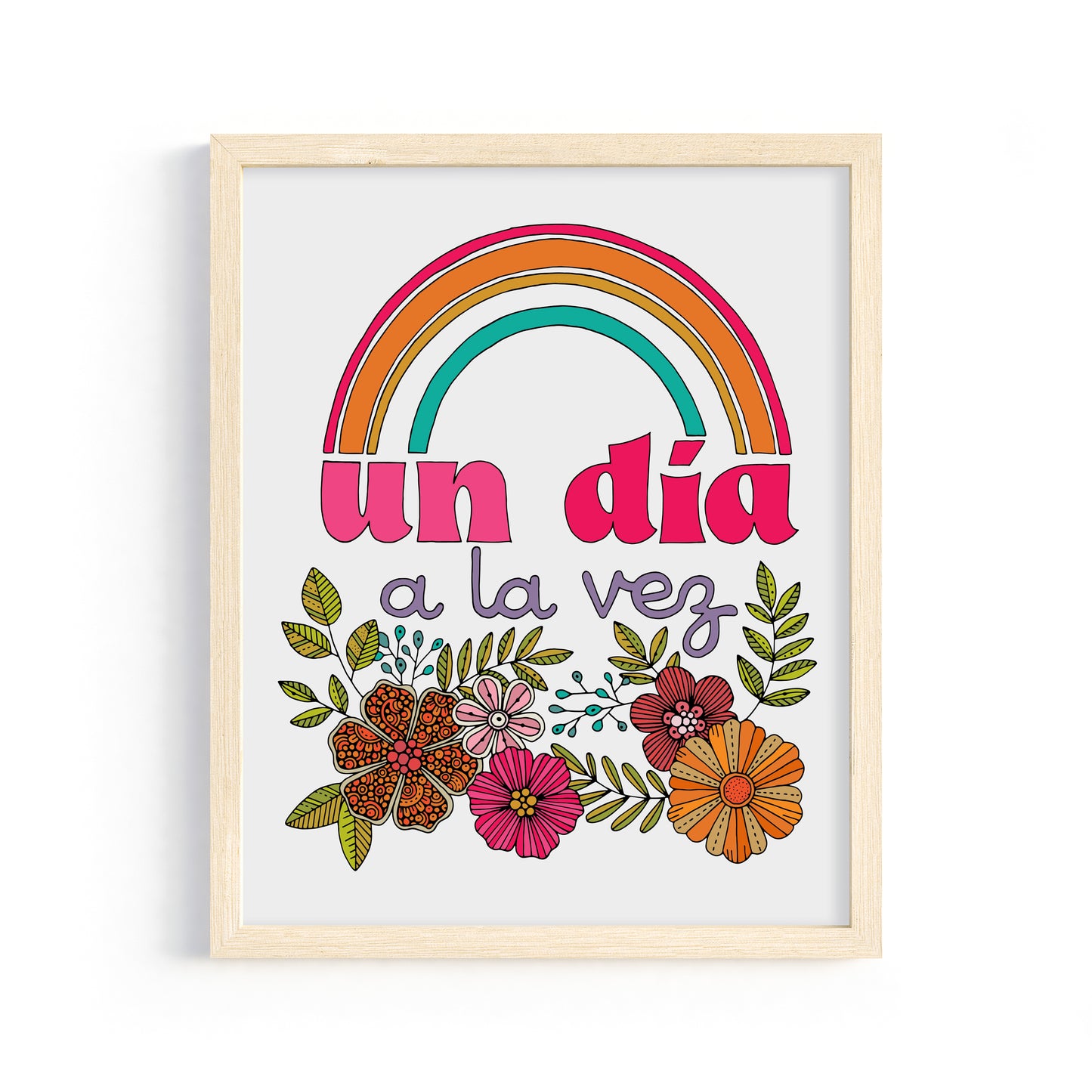 Un día a la vez - Motivational Art Print
