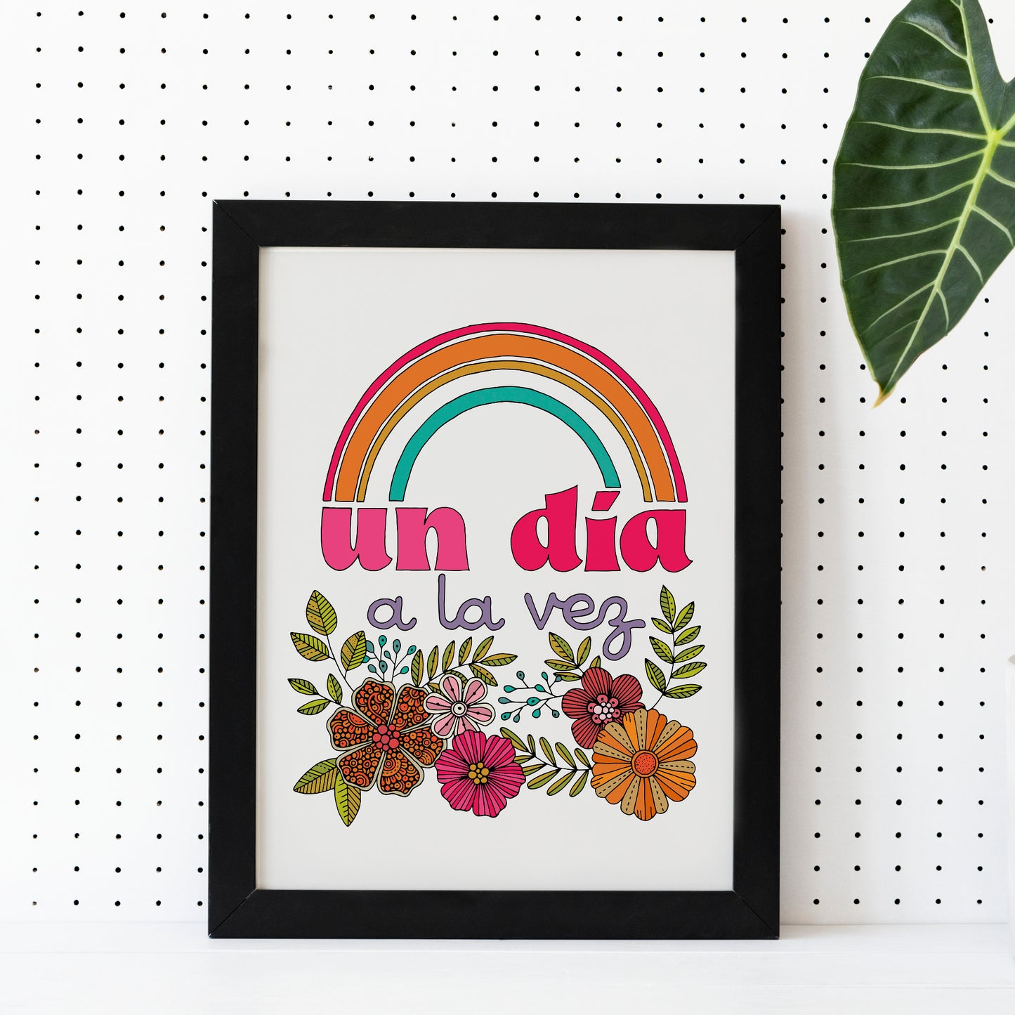 Un día a la vez - Motivational Art Print