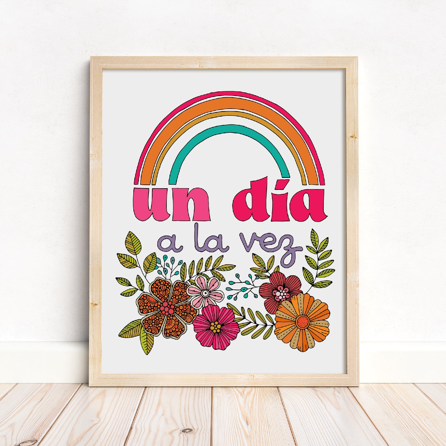 Un día a la vez - Motivational Art Print