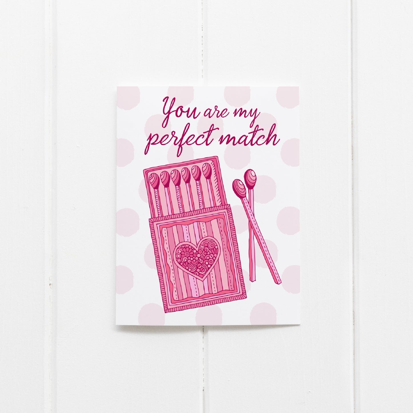You Are My Match, Funny & Sweet Love, Matchbox Love Card