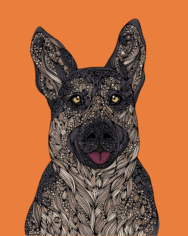 German shepherd Art Print