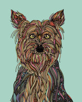Trixie the Yorkshire terrier Art Print