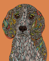Zoey the beagle Art Print