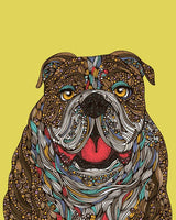 Bill the English Bulldog Art Print
