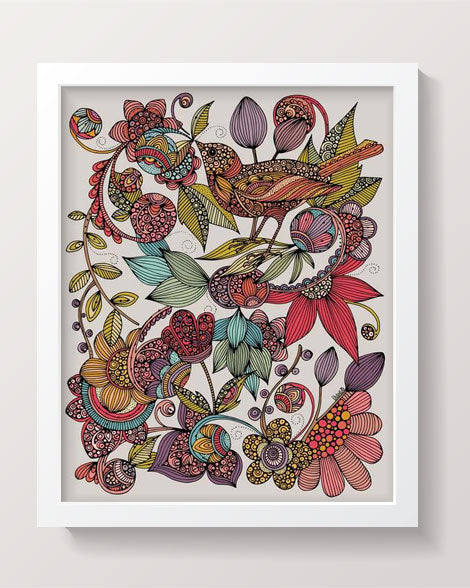 Bird and the flowers