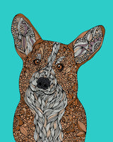 Corgi Art Print