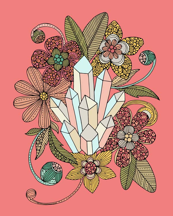 Gems and flowers