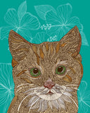Missy the cat Art Print