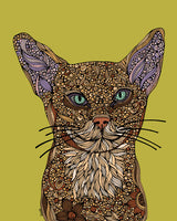 Sam the cat Art Print