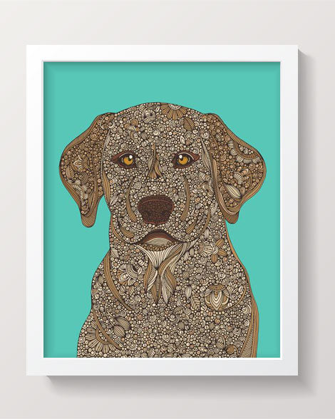 Yellow Lab Art Print