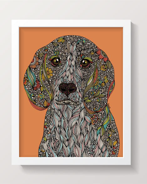 Zoey the beagle Art Print